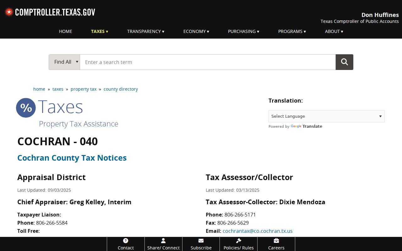 Whiteface criminal records and official taxing unit directory