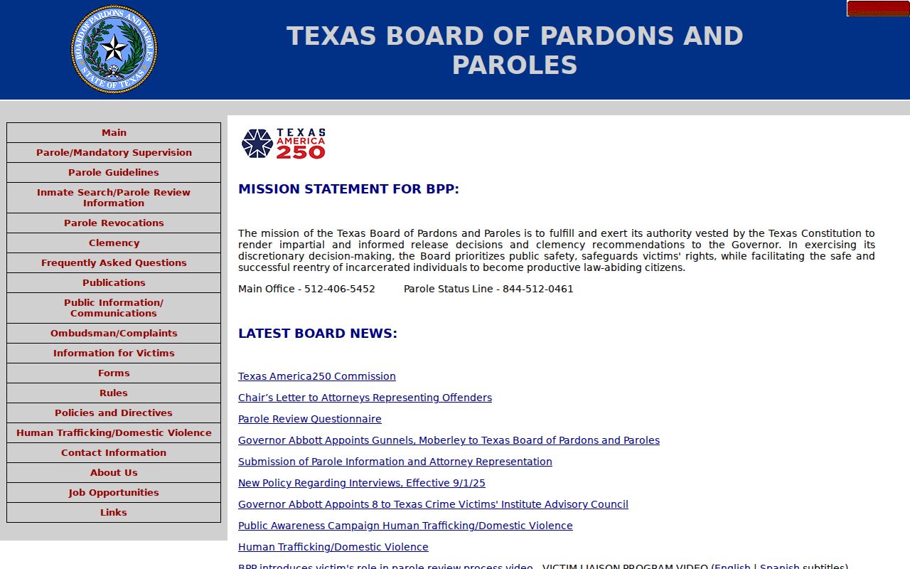 Cochran County criminal records Texas Board of Pardons and Paroles
